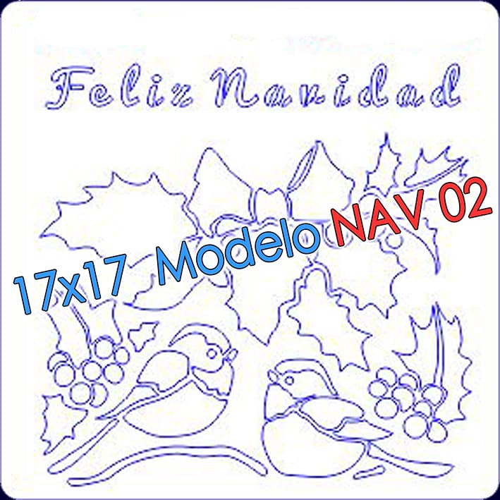 - Stencil 17x17cm Modelo NAV 02 -